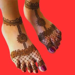 Arabic Foot Mehndi Design