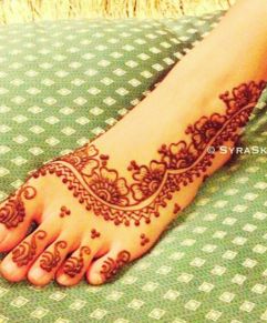 Arabic Mehndi Design Feet