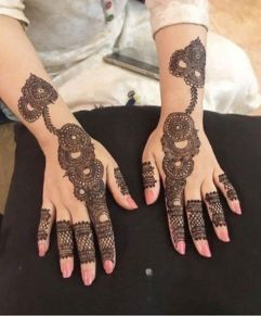 Beautiful Full Hand Arabic Mehndi Design