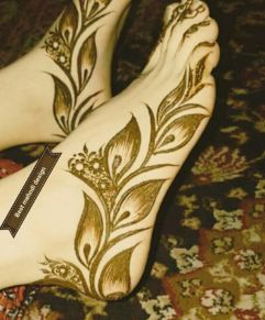 New Arabic Leg Mehndi Design