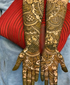 Flower Full Hand Mehndi Designs
