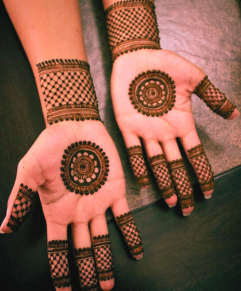 Arabic Gol Mehndi Design Photo