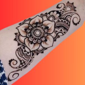 Flower Arm Henna Designs