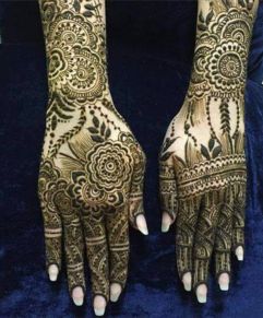 Back Hand Flower Mehndi Designs