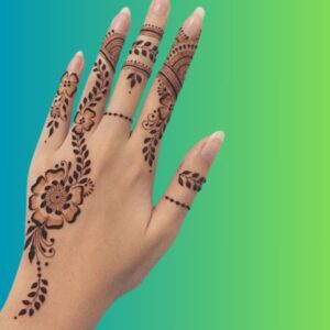 Finger Henna Designs back hand