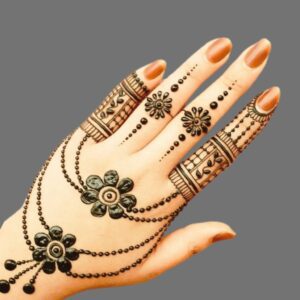 Arabic Finger Mehndi Design Easy And Beautiful 2024