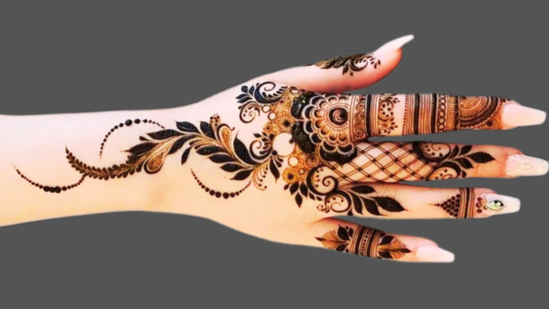 Latest Henna Tattoo Back Hand