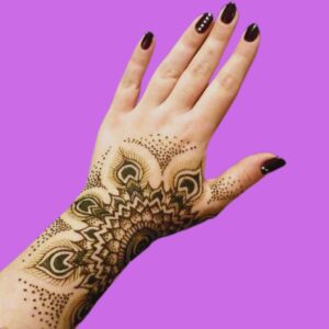Simple Henna Tattoo Hand