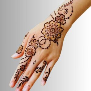 Simple Henna Tattoo Flower