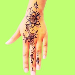 Simple Henna Tattoo For Kids