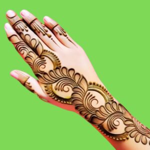 Arabic Beautiful Back Hand Mehndi Design 2024