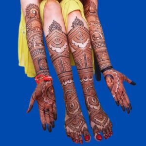 Front Hand Bridal Mehndi designs