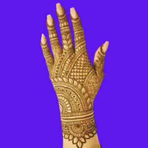 Beautiful Simple Modern Back Hand Mehndi Design For Girls