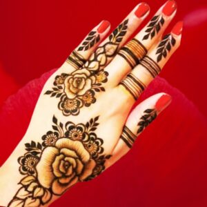 Cool Amazing Arabic Rose Mehndi Design Back Hand