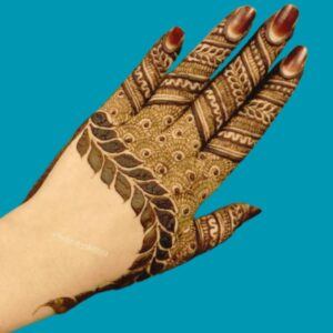 Indian Beautiful Royal Finger Mehndi Design Simple