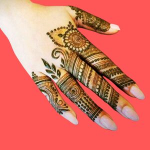 Bridal Finger Mehndi Design Back Hand