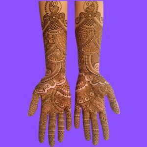Bengali Bridal Royal Front Hand Mehndi Design Simple
