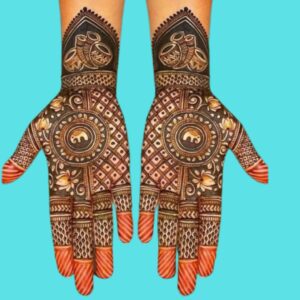Instagram Stylish Royal Front Hand Mehndi Design For Bridal