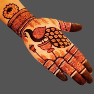 Instagram Royal Peacock Mehndi Design Front Hand Beautiful & Cool