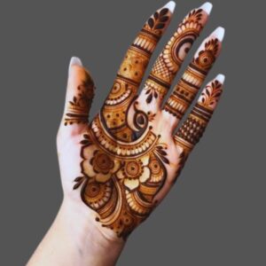 Front Hand Simple Mehndi For Royal Designs