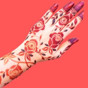 Cool Stylish Rose Mehndi Design Full Hand