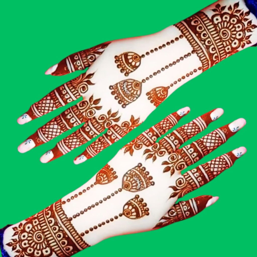 Bridal Mehndi Design Back Of Hand Use This Mehndi On Wedding Ceremony 