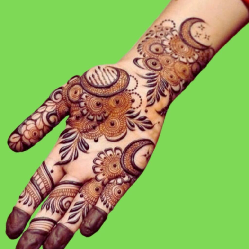 Front Full Hand Mehndi Design Of Royal For Eid