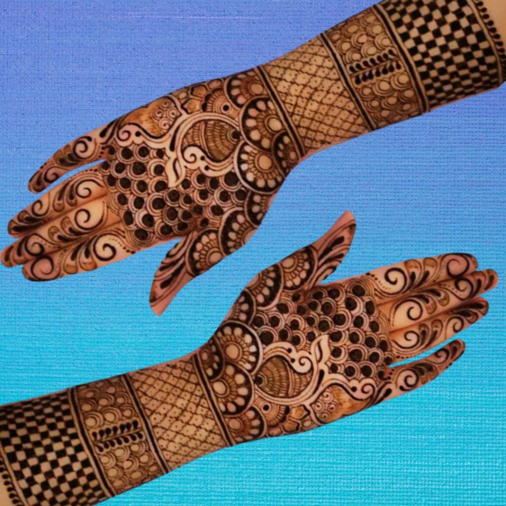 Full Hand Mehndi Design Of Simple For Bridal